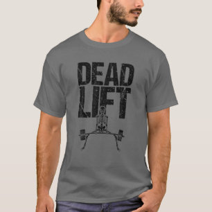Funny Deadlift Skelet Fitness Cool Weeggewicht L T-shirt