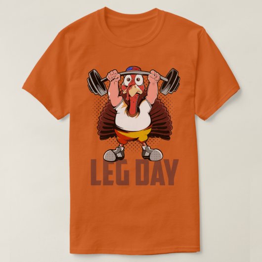 Funny Deadlift Thanksgiving Beendag dood Turkije T-shirt (Design voorkant)