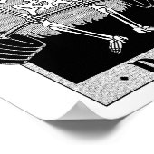 Funny Deadlifts Weightlifter Skeleton Halloween Gy Poster (Hoek)