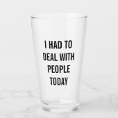 Funny Deal met Mensen Glas (Voorkant)