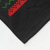 Funny Dear Santa Can I Work From Home Ugly Christm Fleece Deken (Hoek)