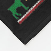 Funny Dear Santa Can I Work From Home Ugly Christm Fleece Deken (Hoek)