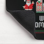 Funny Dear Santa Can I Work From Home Ugly Christm Muismat (Hoek)