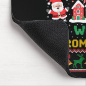 Funny Dear Santa Can I Work From Home Ugly Christm Muismat (Hoek)