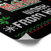 Funny Dear Santa Can I Work From Home Ugly Christm Poster (Hoek)