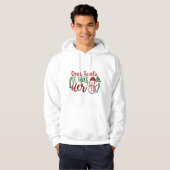 Funny "Dear Santa It Was Her" Men's Hoodie (Voorkant volledig)
