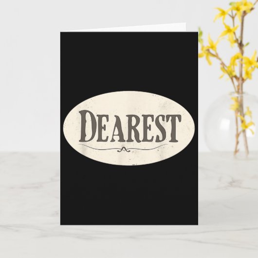 Funny Dearest Costume  Kaart (Gele Bloem)