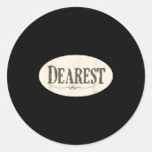 Funny Dearest Costume  Ronde Sticker (Voorkant)