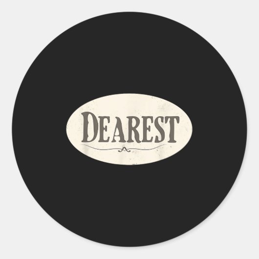 Funny Dearest Costume  Ronde Sticker (Voorkant)