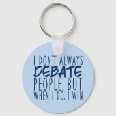 Funny Debate Champion Sleutelhanger (Voorkant)