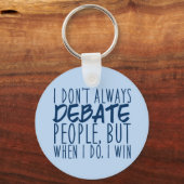 Funny Debate Champion Sleutelhanger (Voorkant)