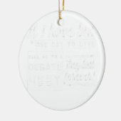 Funny Debate Meet Keramisch Ornament (Links)