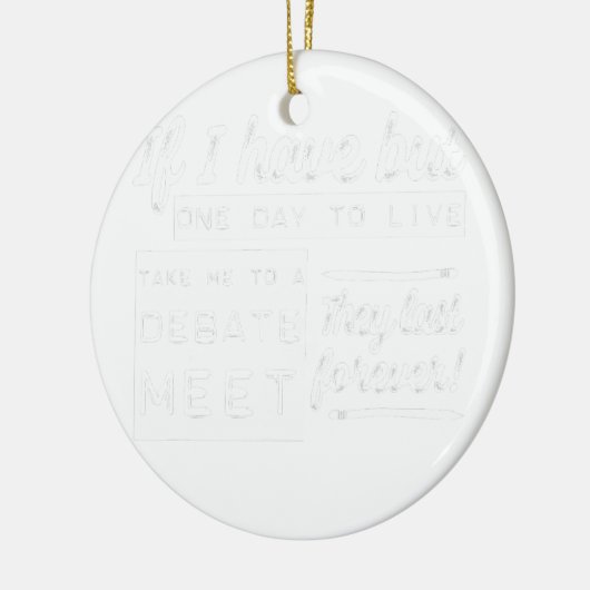 Funny Debate Meet Keramisch Ornament (Links)