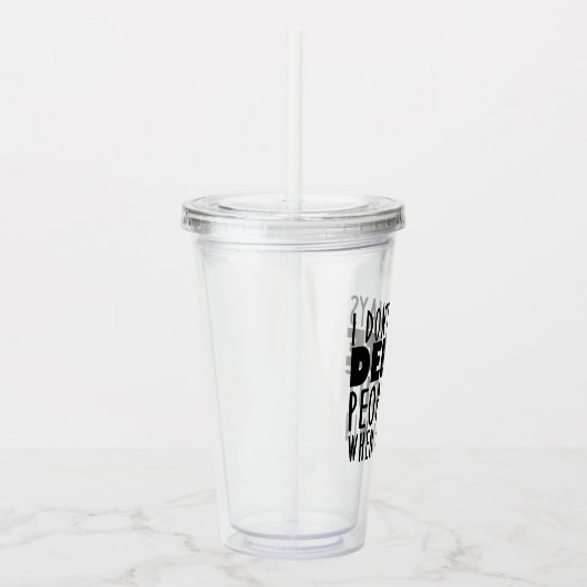 Funny Debate Team Champion Acryl Drinkbeker (Rechts)