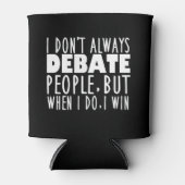 Funny Debate Team Champion Blikjeskoeler (Voorkant)