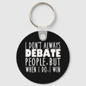 Funny Debate Team Champion Sleutelhanger (Voorkant)