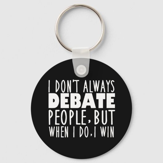 Funny Debate Team Champion Sleutelhanger (Voorkant)