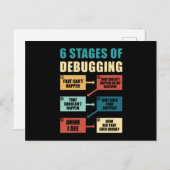 Funny Debugging Programmer Gift Coding Lover Briefkaart (Voorkant / Achterkant)