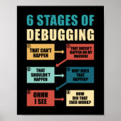 Funny Debugging Programmer Gift Coding Lover Poster (Voorkant)