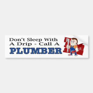 Funny decal Slaap niet met een druppeltje een lood Bumpersticker