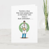 Funny December 25th Birthday Card Kaart (Voorkant)