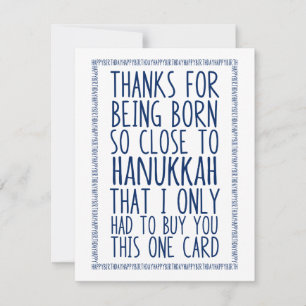 Funny December Birthday en Hanukkah Combination