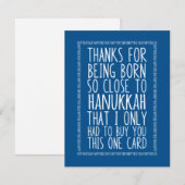 Funny December Birthday en Hanukkah Combination (Voorkant / Achterkant)