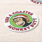 Funny December Ronde Kartonnen Onderzetter (Gebogen)