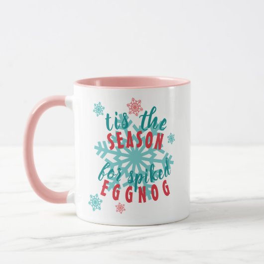 Funny December Winter Season Eggnog Quote Word Mok (Links)