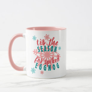 Funny December Winter Season Eggnog Quote Word Mok