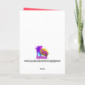 Funny Deck the Halls Y'all Familie Kerst Kaart (Achterkant)