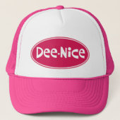 Funny "Dee-Nice" (Denise) Trucker Pet (Voorkant)