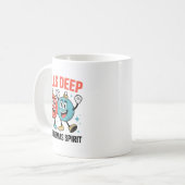 Funny Deep In Christmas Srit  Koffiemok (Voorkant links)