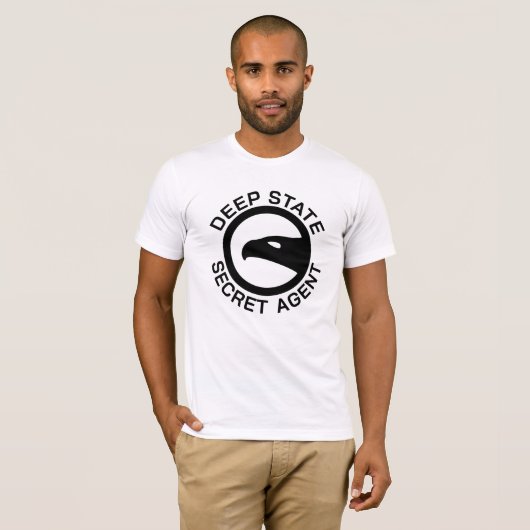Funny Deep State Secret Agent T-shirt (Voorkant volledig)