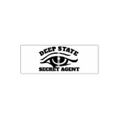 Funny "Deep State Secret Agent" Zelfinktende Stempel (Design)