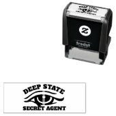 Funny "Deep State Secret Agent" Zelfinktende Stempel (In situ)