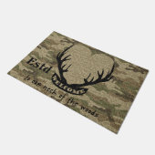 Funny Deer Couple Mat, Wedding Hunter Mat Decor (Schuin)