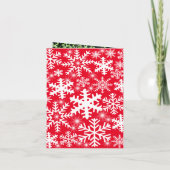 Funny Deer diadem pet foto sneeuwvlokken Uitnodigi (Achterkant)