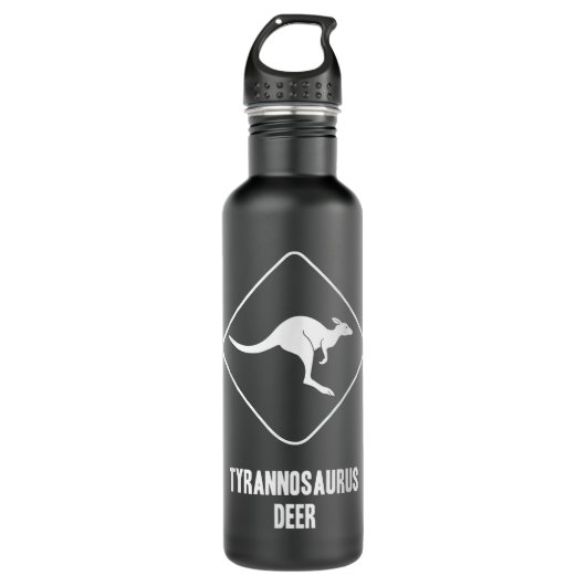 Funny Deer Dinosaur T-Rex Australian Kangaroo Waterfles (Voorkant)