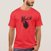 Funny Deer, Hunter, Hunting, Antlers T-shirt (Voorkant)