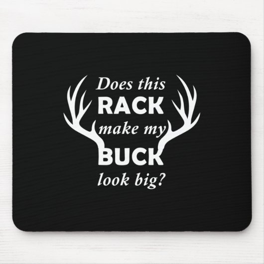 Funny Deer Hunter Rack Big Buck Muismat (Voorkant)