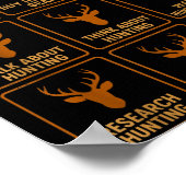Funny Deer Hunter Things I Do Hunting In My Spare  Poster (Hoek)