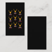 Funny Deer - Hunters All of Santa's Reindeer Visitekaartje (Voorkant / Achterkant)