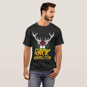 Funny Deer Hunter's I Inspector en Hunting Gift T-shirt (Voorkant volledig)