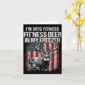 Funny Deer Hunting Art For Men Women Wildlife Hunt Kaart (Gele Bloem)