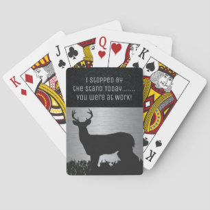 Funny Deer Hunting Buck Spelling Cards Speelkaarten