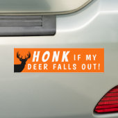 Funny Deer Hunting Bumpersticker voor jagers (Op auto)