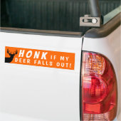 Funny Deer Hunting Bumpersticker voor jagers (Op Truck)