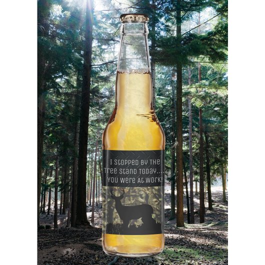 Funny Deer Hunting Camp Beer Labels Bier Etiket