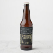 Funny Deer Hunting Camp Beer Labels Bier Etiket (Voorkant)